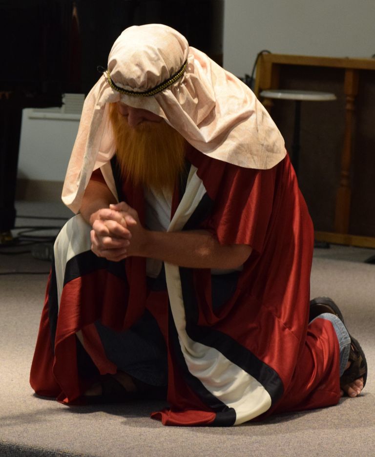 Ralphs as Moses at a Scriptorium.